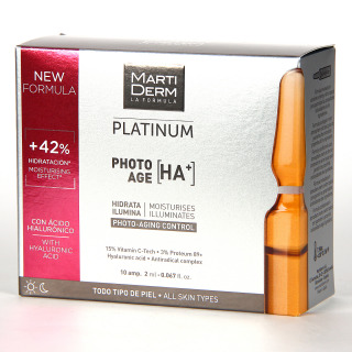 Martiderm Photo-Age HA+ Platinum 10 ampollas