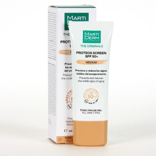 Martiderm Proteos Screen SPF 50+ Crema Fluida con Color 40 ml