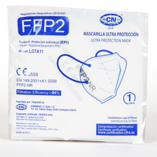 Mascarilla FFP2 Caja 25 Unidades Blanca