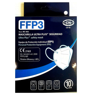 Mascarilla FFP3 Caja 10 Unidades Blanca