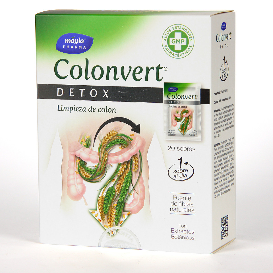 Máyla Pharma Colonvert 20 sobres Limpieza de colon Farmacia Jiménez