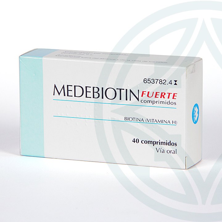 Medebiotin Fuerte tratamiento de biotina - 40 comprimidos | Farmacia Jiménez