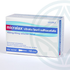 Micralax 12 enemas solución rectal