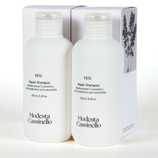 Modesta Cassinello PACK Duplo H02 Champú Reparador 250 ml 20% Descuento