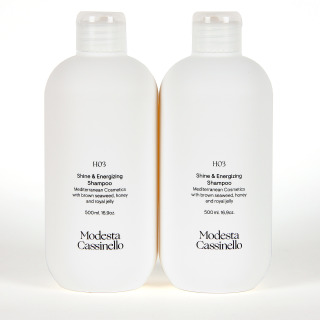Modesta Cassinello PACK Duplo H03 Champú Brillo y Vitalidad 500 ml 20% Descuento