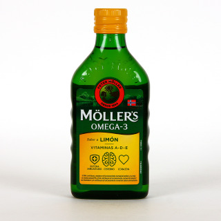 Mollers Omega 3 Aceite de Hígado de Bacalao 250 ml Sabor Limón
