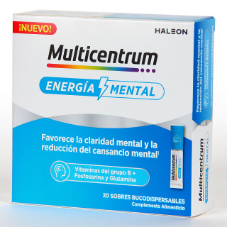 Multicentrum Energía Mental 20 sobres bucodispersables