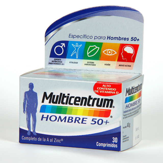 Multicentrum Hombre 50+ 30 Comprimidos | Farmacia Jiménez