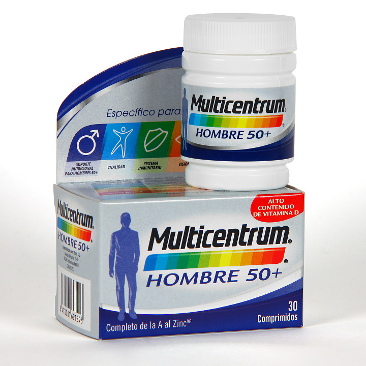 Multicentrum Hombre 50+ 30 Comprimidos | Farmacia Jiménez