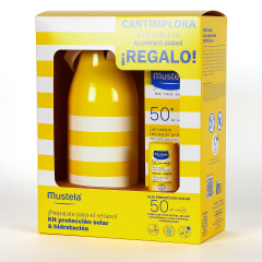 Mustela Solar PACK Leche con Stick SPF50 y Botella de Regalo