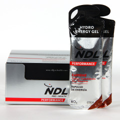 NDL Pro-Health Performance Hydro Energy Gel con cafeína Caja 12 unidades REGALO 2 geles con cafeína