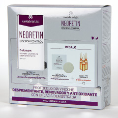 Neoretin Discrom Control Gelcrema SPF 50 40 ml PACK Regalo Neoretin Peeling y 3 ampollas Endocare C oil free