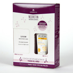 Neoretin Discrom Sérum Booster 30 ml + Heliocare 360 Water gel 15 ml de regalo