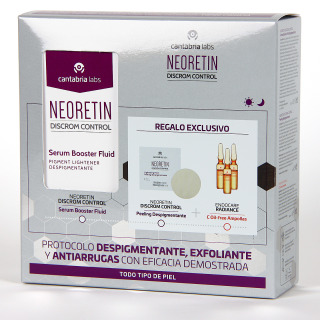 Neoretin Discrom Sérum Booster 30 ml PACK Neoretin Peeling 1 Disco y  Endocare C-oil free 3 ampollas Regalo