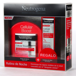 Neutrogena Cellular Boost Crema de Noche Antiedad Regeneradora 50 ml + Contorno de Ojos de Regalo Pack