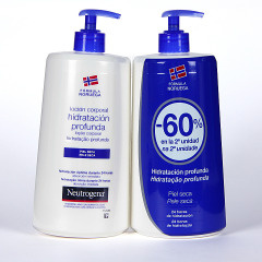 Neutrogena Loción Corporal hidratación profunda piel seca Duplo 750 ml Promoción 2x1