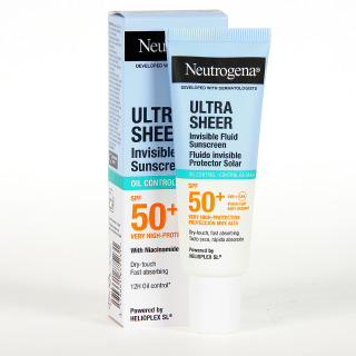 Neutrogena Ultra Sheer Fluido Invisible Protector Solar Control de Grasa SPF50+ 50 ml