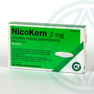 Nicokern 2 mg 24 chicles sabor menta