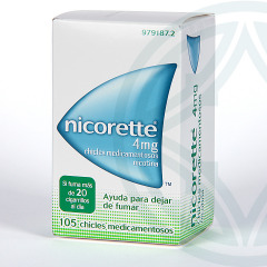 Nicorette 4 mg 105 chicles medicamentosos