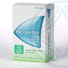 Nicorette 2 mg 105 chicles medicamentosos