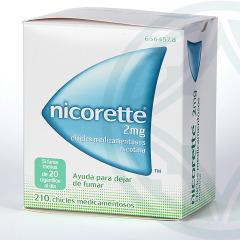 Nicorette 2 mg 210 chicles medicamentosos