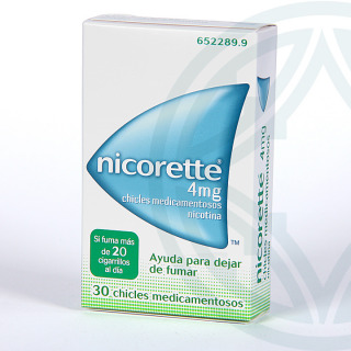 Nicorette 4 mg 30 chicles medicamentosos