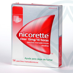 Nicorette Clear 15 mg/16 horas 14 parches