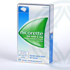 Nicorette Ice Mint 2 mg 30 chicles medicamentosos