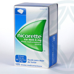 Nicorette Ice Mint 4 mg 105 chicles medicamentosos
