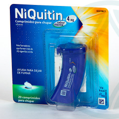 Niquitin 4 mg 20 comprimidos para chupar sabor menta
