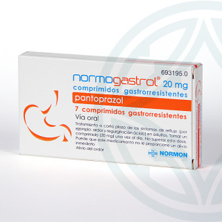Normogastrol EFG 20 mg 7 comprimidos