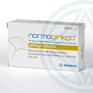 Normoginkgo 70 mg 30 comprimidos