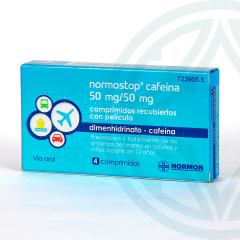 Normostop cafeína 4 comprimidos