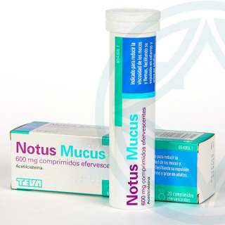 Notus Mucus 600 mg 20 comprimidos efervescentes