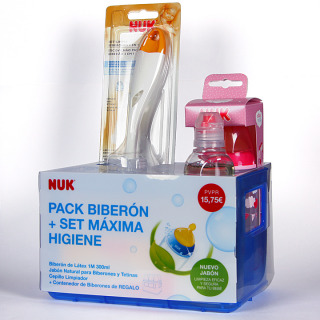 Nuk Pack Biberón + set Máxima Higiene