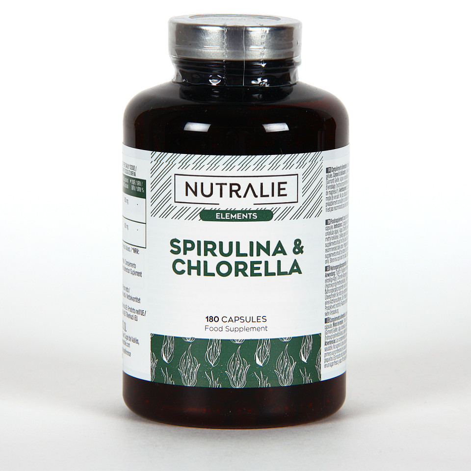 Nutralie Spirulina & Chlorella 180 cápsulas Farmacia Jiménez