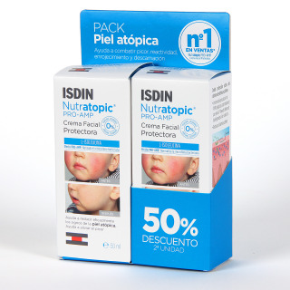 Isdin Nutratopic Pro-AMP Crema Facial 50 ml Pack Duplo