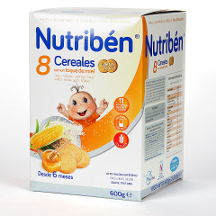 Nutriben 8 Cereales y toque de Miel Galletas Maria 600 g