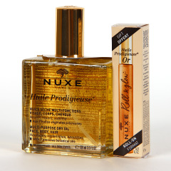 Nuxe Huile Prodigieuse Aceite seco 100 ml + Nuxe Huile Prodigieuse Or Roll-On 8 ml
