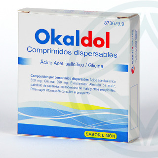 Okaldol 500/250 mg 4 comprimidos dispersables