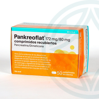 Pankreoflat 50 comprimidos recubiertos