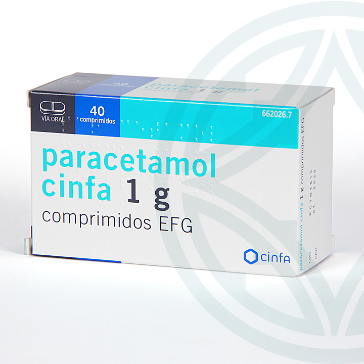 Paracetamol Cinfa 1g 40 | - Fiebre | Jiménez