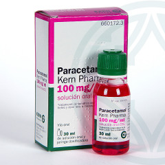 Paracetamol Kern Pharma 100 mg/ml EFG solución oral 30 ml