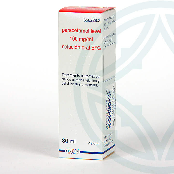 Paracetamol Level EFG 100 mg/ml solución oral 30 ml Farmacia Jiménez