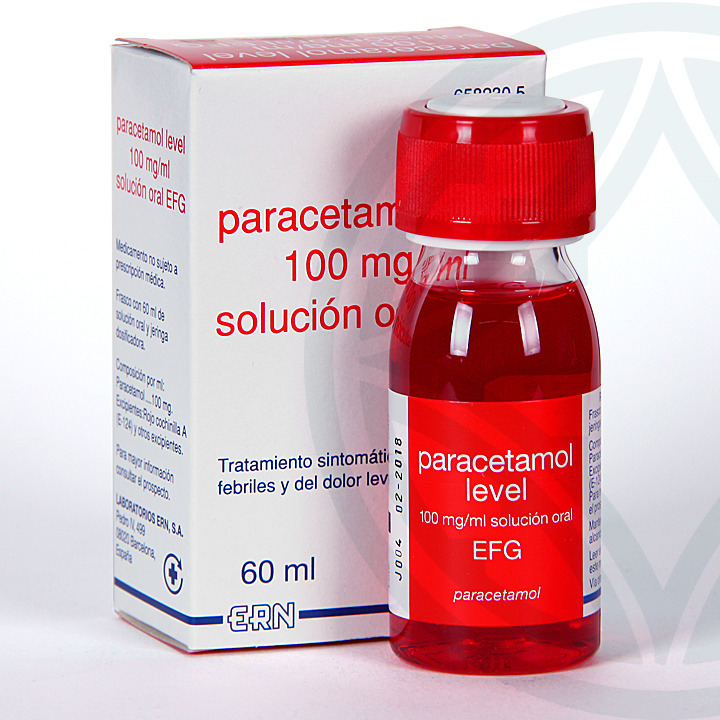 Paracetamol Level EFG solución oral 60 ml Fiebre y dolor niños