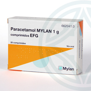 Paracetamol Mylan EFG 1 g 20 comprimidos