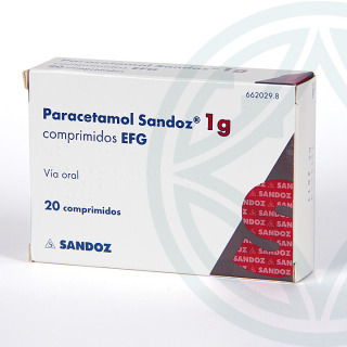 Paracetamol Sandoz EFG 1 g 20 comprimidos