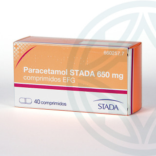 Paracetamol Stada EFG 650 mg 40 comprimidos