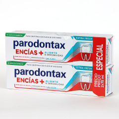 Parodontax Encías + Aliento fresco y Sensibilidad Pasta Duplo