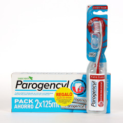 Parogencyl Encías control Pasta dentífrica 125 ml Duplo con Cepillo de dientes Extra Suave de Regalo